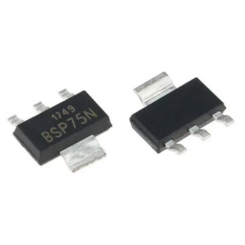 10 БР. вход за транзистор чип BSP75N SOT-223 BSP75 SMD Smart Lowside Power Switch