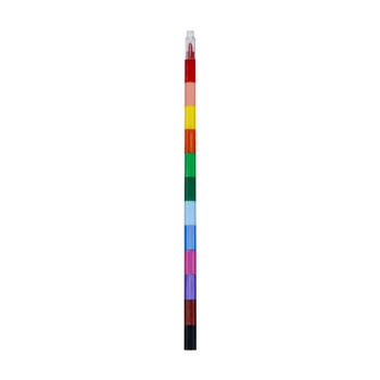 12 Цвята Моливи за Графити, Штабелируемые Моливи-Пъзели, Химикалки Обща Дължина 10 