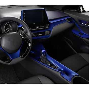 Сини аксесоари за Toyota C-HR CHR 2017-2021 Вътрешна дръжка врата, рамка купата/Покритие на капака въздуховод климатик ac