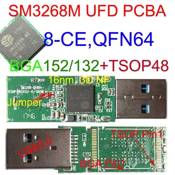 SM3268M UFD PCBA, таблети TSOP48 и BGA152132, ФЛАШ 3268M USB3.0 PCBA, комплекти СДС 