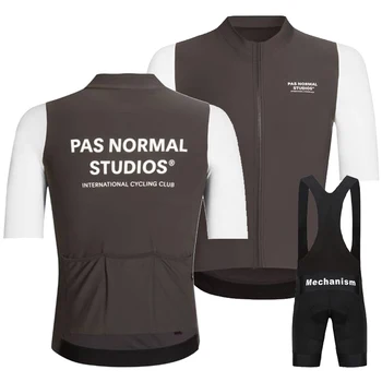 2023, Комплект велосипеди дрехи PAS NORMAL STUDIOS, лятна мъжка велосипедна риза PNS с къс ръкав, Удобна, дишаща Ciclismo Hombre