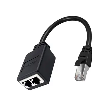 Мрежов кабел RJ-45 сплитер за 7 адаптери тип 1 точка 2 мрежова удължител CAT6/CAT5 RJ45, едновременен достъп до Интернет широколентов IPTV