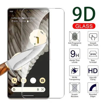Защитно стъкло 9D за Google Pixel 7 6 A Защитно фолио за екран от Закалено Стъкло за Pixel 6a 7 5G със защита от надраскване HD Protector Glass