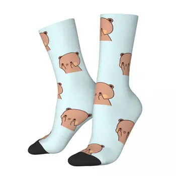 Забавен Луд Чорап за Мъже С Забавен Лице в стил Хип-Хоп Harajuku Bubu Dudu, Cartoony Щастлив Чорап с Принтом За Момчета, Ново, Подарък