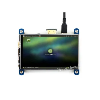 Raspberry Pi 4-инчов Резистивен LCD дисплей с сензорен контрол Интерфейс HDMI Резолюция на дисплея IPS за RPI 3 Модел B B + RPI 2
