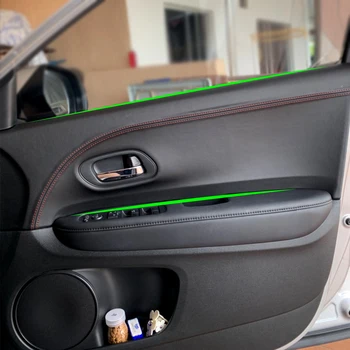 Отрежете лентата с копчета на предната/задната врата на колата от микрофибър за Honda XRV Vezel H-RV