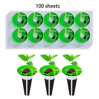 100 етикети за растения хидропонно, лесно наклеиваемых на етикети за саксии със семена, стикер за етикетиране