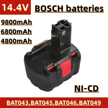 Батерия за електрически ръчни бормашини 14,4 v, 4800 mah ~ 9800 mah, за Bosch tools BAT043 BAT045 BAT046 BAT049 BAT120 и т.н