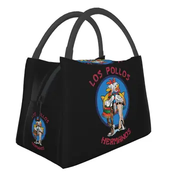 Чанта за обяд Breaking Bad Los Pollos Hermanos, охладител за пилешки братя, термоизолированный обяд-бокс за жени, детски училищни чанти за хранене