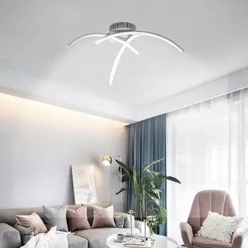 Led тавана лампа за спални, тераси, 11 W, топло бяла AC85-265V, хром тавана лампа