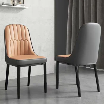 Метален стол за хранене в скандинавски стил, дизайнерски минималистичные луксозни столове, Подобрена индивидуални мебели Sillon за хола DC052 YH