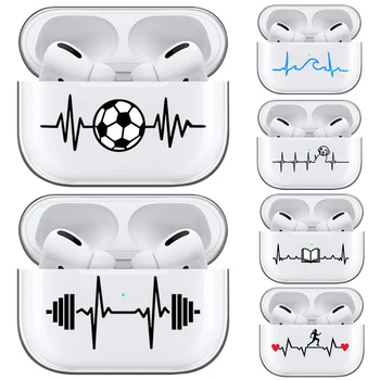 Романтичен мек прозрачен калъф от TPU с сердцебиением за Apple Airpods Pro 3 2 1, безжични Bluetooth слушалки Air Шушулките, седалките Airpod