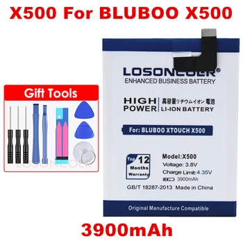 Батерия LOSONCOER 3900mAh X500 за мобилен телефон Bluboo Xtouch X500 + Безплатни инструменти
