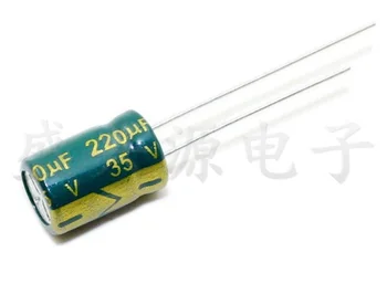 35 220 ICF 220 ICF 35 НА Алуминиеви електролитни кондензатори Размери: 8X12 най-доброто качество