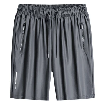 Летни мъжки спортни шорти SUPUSCREAT, обикновена преки свободни ежедневни панталони с еластичен ластик на талията и завязками, панталони за джогинг 8XL