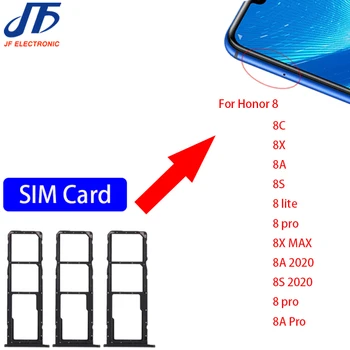 20pcs Слот за SIM-карти Тава Притежателя Гнездо За Huawei Honor 8 pro 8A pro 8X Max lite 8C 8S 2020 Резервни Части Адаптер