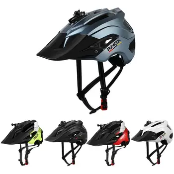 Велосипеден шлем RNOX с камера за каране на велосипед по планински път, однотонная дишаща безопасна шапка за да се предпази от сблъсъци, Спортни съоръжения на открито