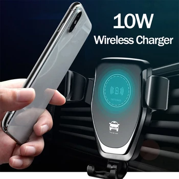 10 W Qi Безжична Бързо Зарядно Устройство За Определяне на отдушник на Притежателя на Мобилен Телефон, Поставка За Зареждане на iPhone 13 12 11 Pro Max Xiaomi Samsung