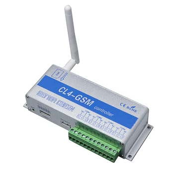 GSM SMS контролер CL4-GSM сензор Безжично дистанционно управление с предавателна кутия от алуминиева сплав, 4 реле, антена с дължина от 3 М, опция