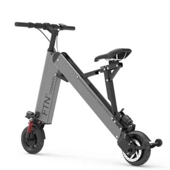 8-инчов Мини-Сгъваем Електрически Велосипед за възрастни със свръхлеки преносим една литиева батерия от алуминиева сплав E Bike