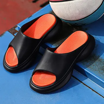 Нови модни баскетболни мъжки спортни пързалки, стилни мъжки чехли, удобни мини модни летни чехли с високо качество