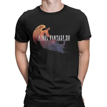 Final Fantasy XVI видеоигри chocobo цитат на Мъжко облекло Памучен Уникална Тениска С Кръгло деколте, Риза С Къс ръкав, Облекло За парти