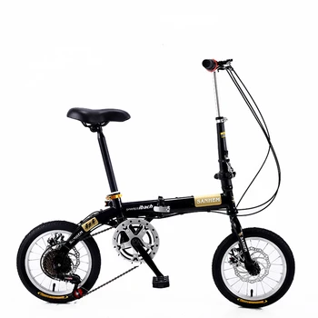 14-Инчовият сгъваем велосипед с регулируема скорост на Въртене, дисковата спирачка, ультралегкий преносим велосипеди за деца и възрастни