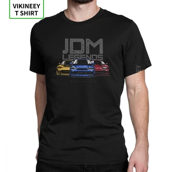 Мъжки t-shirt JDM T-Shirt Legend Японски Автомобил Sportcar Автомобилната Мода Тениски С Къс ръкав Crewneck Облекло От Памук Последната Версия на
