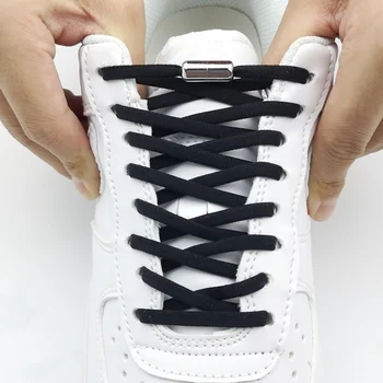 Нов ремък за обувки без завязок, ластични дантелени обувки, шнурове във формата на полукръг, мързеливи ремък, метална капсула, обтегач за обувки, аксесоари за обувки