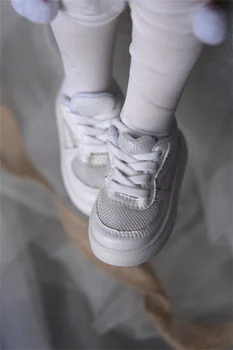 1/3 BJD обувки на 3 точки от мрежата ежедневни настолна обувки малки бели обувки и аксесоари за кукли BJD
