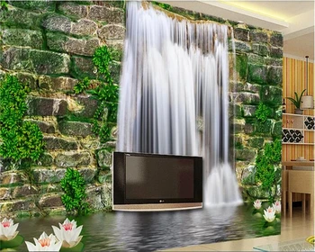 beibehang 3d тапети на руло пейзаж живопис 3D водопад романтичен фон за телевизор beibehang тапети за стени, на рула