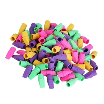 100 бр. гума, цветни гумички за триене, канцеларски материали за студенти, подаръци (случаен цвят)
