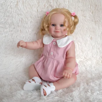 NPK 50 см, силикон водоустойчив кукла-Реборн за деца, реалистична 3D-кожа са ръчно изработени с боя Genesis, видими вени