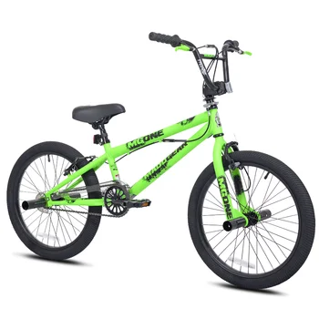 20-инчов велосипед Madd Gear за момчета Freestyle BMX, Зелена Рамка за свободен стил От тежка рамка от Стомана, Система на Ротора За Разнищване на Въжета