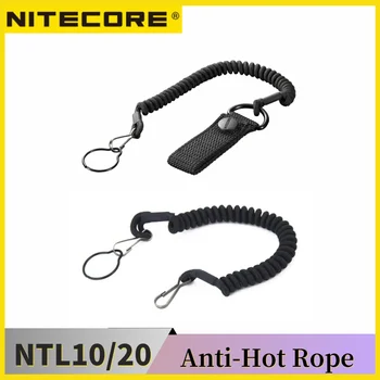 Фенерче Nitecore NTL10 NTL20, тактически ремък, перфорированное пръстен от неръждаема стомана, безопасност кабел за лампа с диаметър 25,4 мм