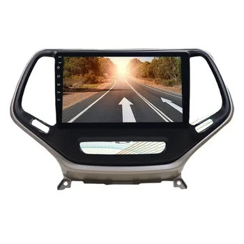 10-инчов кола DVD плеър с Android GPS Навигация За jeep Cherokee 2014-2017 стерео радио 1G ram 16G rom радио медии главоболие устройство