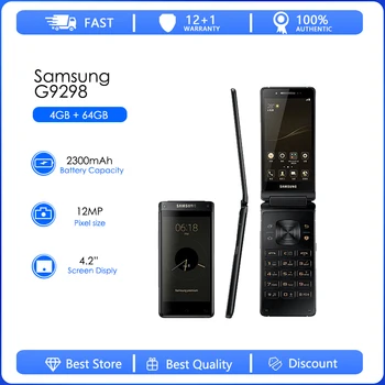 Samsung G9298 възстановени-Оригинален отключени 12-мегапикселов Android 4.2 инча 64 GB 4 GB памет, Micro USB Безплатна доставка Не поддържа Google