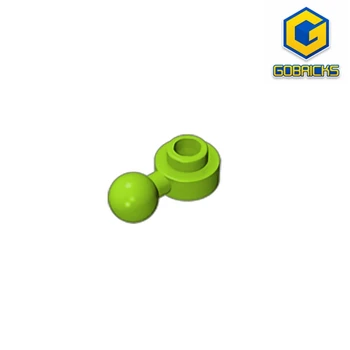 Gobricks GDS-1500 шарнирная плоча с топка глава 1x1 от едната страна на перфорирана кръгла плоча е съвместим с играчки 3614