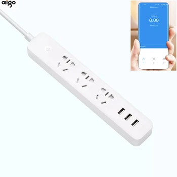 Youpin Aigo Smart Power Strip 3 USB 3 порта Бързо Зареждане на 2500 W 10A 250 В Изхода От Претоварване Power Strip Wifi за приложения Xiaomi
