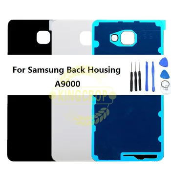 A9 A900 Задния капак на отделението за батерията на Samsung Galaxy A9000 Дело Задната част на стъклена врата