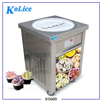 Търговска машина за приготвяне на печено сладолед Kolice, машина за производство на сладолед, на роли, машина за раскатки сладолед в ролка -22 