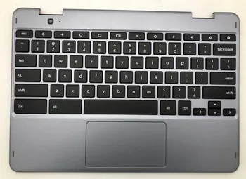 Нови Оригинални за SAMSUNG Chromebook Plus XE521QAB акцент за ръце със сензорен панел клавиатура