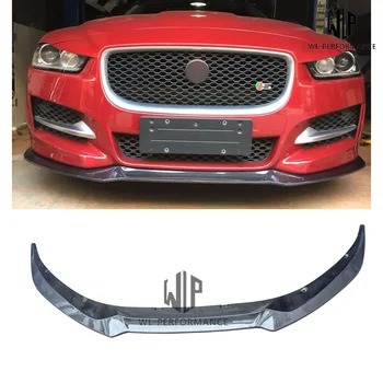Висококачествен Сплитер на предната устните от въглеродни влакна за полагане на автомобила е подходящ за Jaguar Xe Car Body Kit 15-17