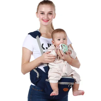 Колан стол за носене на бебето, мултифункционален Дишаща странично артефакт за прегръдки отпред и отзад, с двойна употреба, лек
