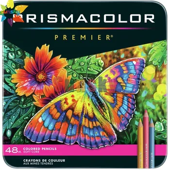 sanford prismacolor 48 цветни моливи 4 мм маслен цветен молив за рисуване на Скица Цветен молив художествени учебни пособия Молив за рисуване лидице кутия