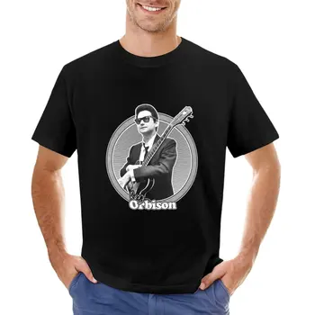 Тениска Roy Orbison, забавна тениска, однотонная тениска, плътно прилепнали тениски за мъже