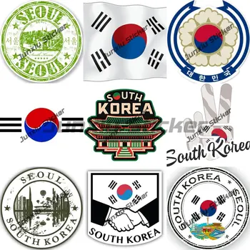 Корейската стикер Южна Корея Победа Сеул Герб на Южна Корея Национален флаг Етикети за багажника на колата Стикер за каравана