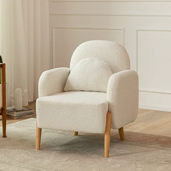 Едноспален разтегателен модерен дизайн от вълна от овце Стол INS Ергономия меки седалки със Съвременни мебели, спалня и малък разтегателен столове за всекидневна