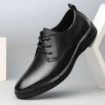 Мъжки обувки, марка висококачествена естествена кожа, модни обувки, мъжки ежедневни обувки, обувки Zapatillas Hombre, мъжки дизайнерски обувки