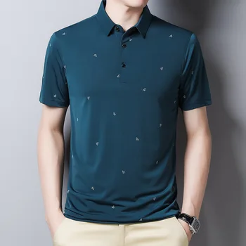 URSPORTTECH Лятна мъжка риза с къси ръкави Оверсайз, ежедневни мъжки ризи поло с къс ръкав, мъжки тениски, мъжки блузи с принтом най-високо качество